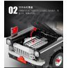 HAPPY BUILD SHINEYU XINYU XQ-HQ001 HQ001 XQHQ001 non  XE KIỂM TRA HONGQI L5 bộ đồ chơi xếp lắp ráp ghép mô hình Creator Sáng Tạo 1735 khối