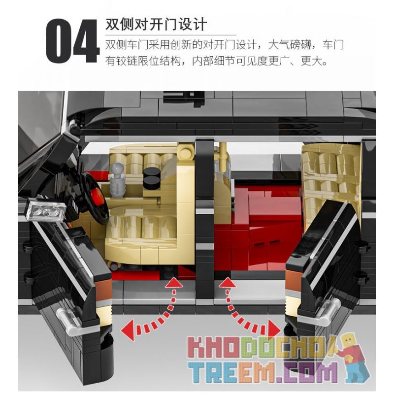 HAPPY BUILD SHINEYU XINYU XQ-HQ001 HQ001 XQHQ001 non  XE KIỂM TRA HONGQI L5 bộ đồ chơi xếp lắp ráp ghép mô hình Creator Sáng Tạo 1735 khối