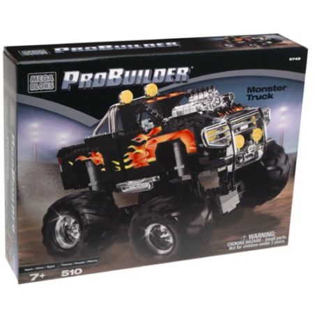 MEGA BLOKS 9749 non  XE TẢI HẠNG NẶNG bộ đồ chơi xếp lắp ráp ghép mô hình Speed Champions Racing Cars MONSTER TRUCK Đua Xe Công Thức 510 khối