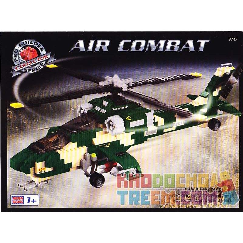 MEGA BLOKS 9747 non Lego KHÔNG CHIẾN bộ đồ chơi xếp lắp ráp ghép mô hình Military Army AIR COMBAT Quân Sự Bộ Đội 590 khối