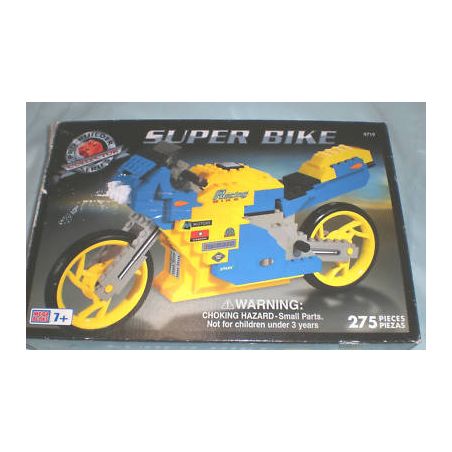 MEGA BLOKS 9719 non  SIÊU MÔ TÔ bộ đồ chơi xếp lắp ráp ghép mô hình Motorcycle Motorbike SUPER BIKE Xe Hai Bánh 275 khối
