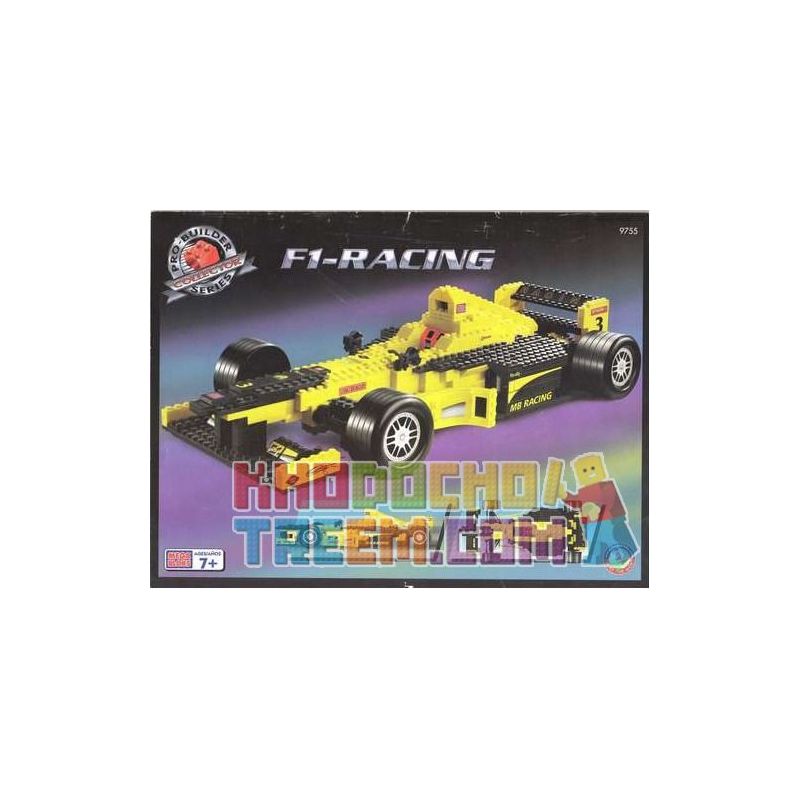 MEGA BLOKS 9755 non Lego XE ĐUA F-1 bộ đồ chơi xếp lắp ráp ghép mô hình Speed Champions Racing Cars F-1 RACING Đua Xe Công Thức 610 khối