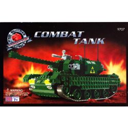 MEGA BLOKS 9707 non  XE TĂNG CHIẾN ĐẤU bộ đồ chơi xếp lắp ráp ghép mô hình Military Army COMBAT TANK Quân Sự Bộ Đội 340 khối