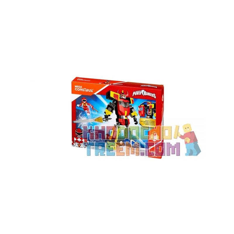 MEGA BLOKS DPK78 non Lego ĐỘI KHỦNG LONG GRAND ZOD bộ đồ chơi xếp lắp ráp ghép mô hình Power Rangers Super Sentai MIGHTY MORPHIN MEGAZORD 5 Anh Em Siêu Nhân 139 khối