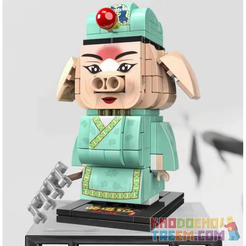 CAYI 10082 non  TƯỞNG NHỚ ĐẾN TÂY DU KÝ NGUYÊN SOÁI TIANPENG ZHU BAJIE bộ đồ chơi xếp lắp ráp ghép mô hình Chinatown Khu Phố Tàu 168 khối