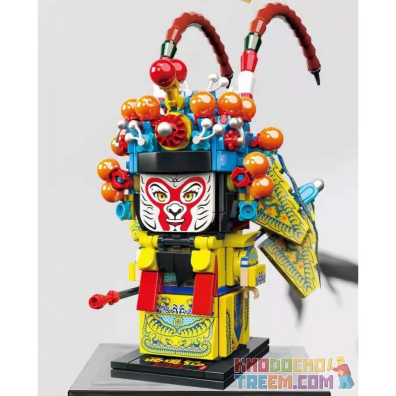 CAYI 10081 non Lego TƯỞNG NHỚ ĐẾN TÂY DU KÝ VUA KHỈ bộ đồ chơi xếp lắp ráp ghép mô hình Chinatown Khu Phố Tàu 369 khối