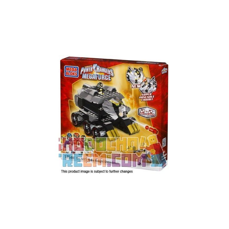 MEGA BLOKS 5872 non Lego HIỆP SĨ ROBO VS. VRAK bộ đồ chơi xếp lắp ráp ghép mô hình Power Rangers Super Sentai ROBO KNIGHT VS. VRAK 5 Anh Em Siêu Nhân 207 khối