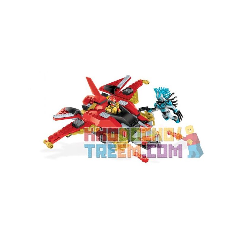 MEGA BLOKS 5829 non Lego CHIẾN BINH ĐỎ SO VỚI VRAK bộ đồ chơi xếp lắp ráp ghép mô hình Power Rangers Super Sentai RED RANGER VS. VRAK 5 Anh Em Siêu Nhân 151 khối