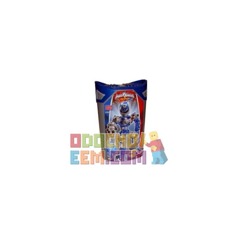 MEGA BLOKS 5757 non Lego ANH HÙNG SUPER MECH BLUE WARRIOR SPD bộ đồ chơi xếp lắp ráp ghép mô hình Power Rangers Super Sentai BLUE RANGER SPD SUPER TECH HERO 5 Anh Em Siêu Nhân 50 khối