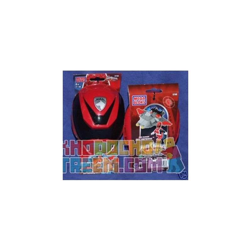 MEGA BLOKS 5748 5760 non Lego SKY WARRIOR SKY DEFENSE bộ đồ chơi xếp lắp ráp ghép mô hình Power Rangers Super Sentai RED RANGER SKY DEFENSE 5 Anh Em Siêu Nhân 50 khối