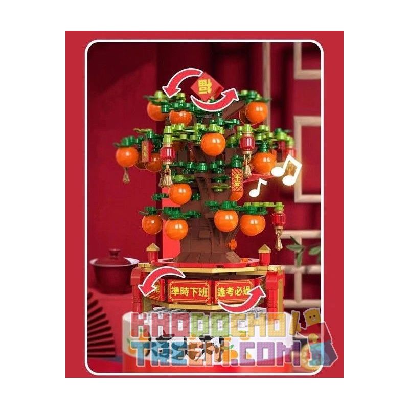 JAKI JK388 JK1388 1388 non  CAM LỚN bộ đồ chơi xếp lắp ráp ghép mô hình Creator DIY MUSIC BOX Sáng Tạo 334 khối