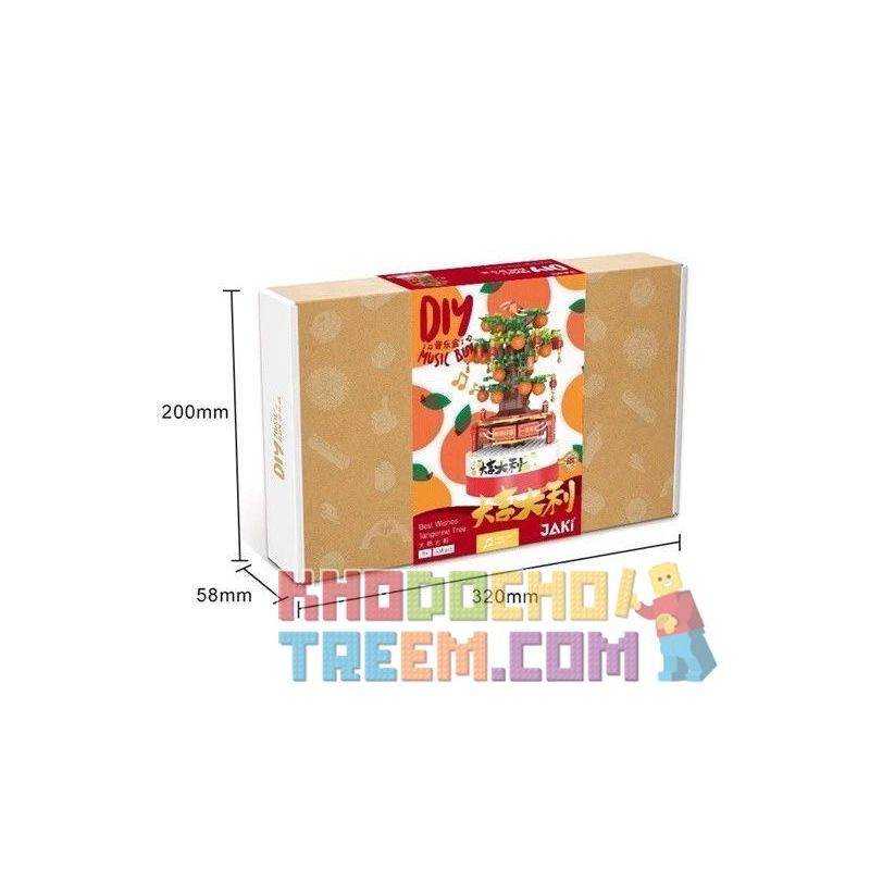 JAKI JK388 JK1388 1388 non  CAM LỚN bộ đồ chơi xếp lắp ráp ghép mô hình Creator DIY MUSIC BOX Sáng Tạo 334 khối