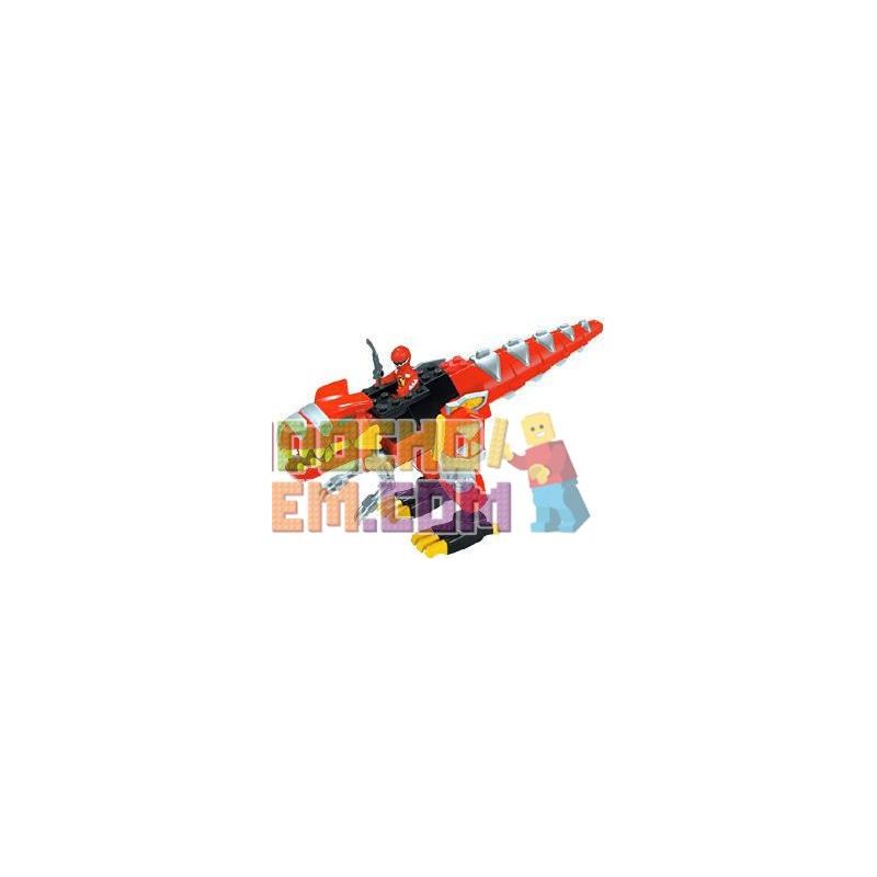 MEGA BLOKS 5736 non Lego KHỦNG LONG BẠO CHÚA ZOD bộ đồ chơi xếp lắp ráp ghép mô hình Power Rangers Super Sentai TYRANNOZORD 5 Anh Em Siêu Nhân 40 khối