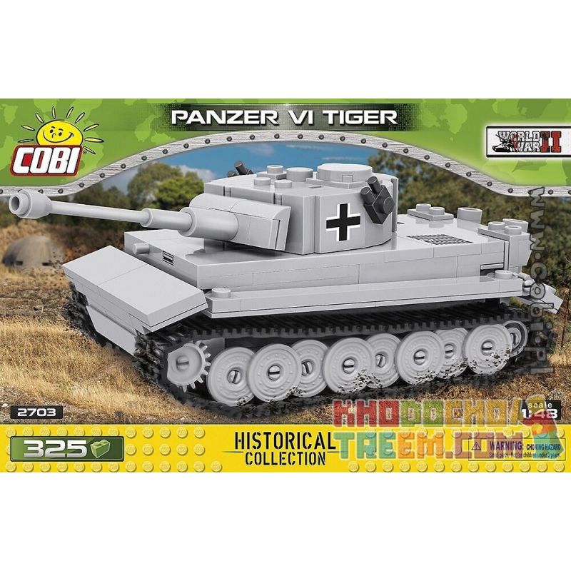 COBI CHARACTER BUILDING 2703 COBI-2703 COBI2703 non Lego 4 LOẠI TIGER TIGER bộ đồ chơi xếp lắp ráp ghép mô hình Military Army PANZER VI TIGER Quân Sự Bộ Đội 325 khối