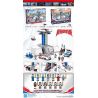 SEMBO 108791 non  TRỤ SỞ TỔNG HÀNH DINH TPC bộ đồ chơi xếp lắp ráp ghép mô hình Ultraman Vệ Binh Vũ Trụ Siêu Nhân Điện Quang 1675 khối