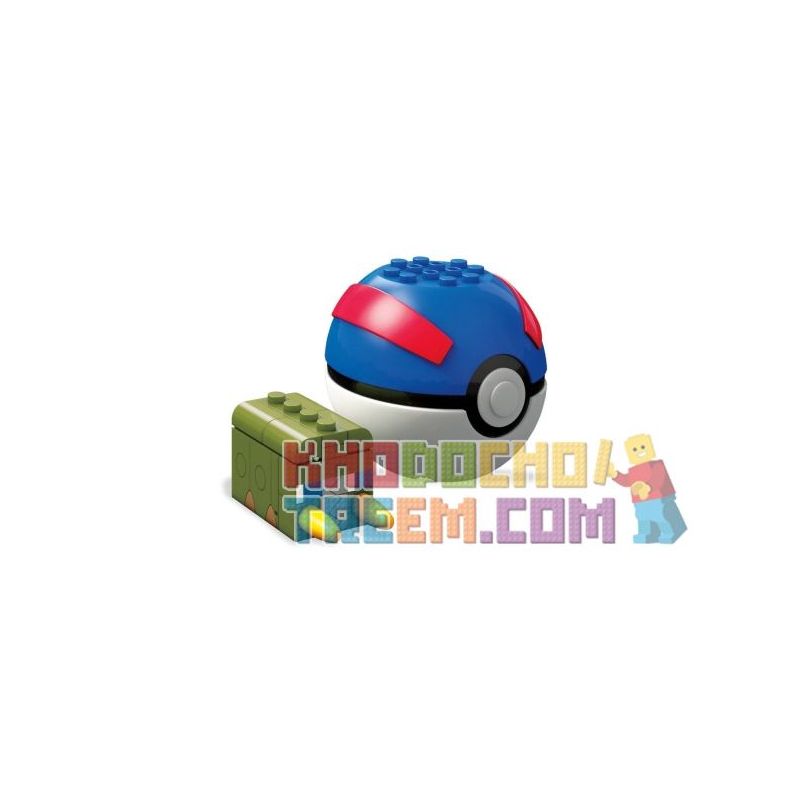 MEGA BLOKS FVK57 non Lego KHO BÁU ĐIỆN CÔN TRÙNG bộ đồ chơi xếp lắp ráp ghép mô hình Pokémon CHARJABUG Pokemon 15 khối