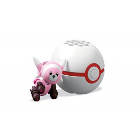 MEGA BLOKS FVK55 non  GẤU RỐI bộ đồ chơi xếp lắp ráp ghép mô hình Pokémon STUFFUL Pokemon 37 khối