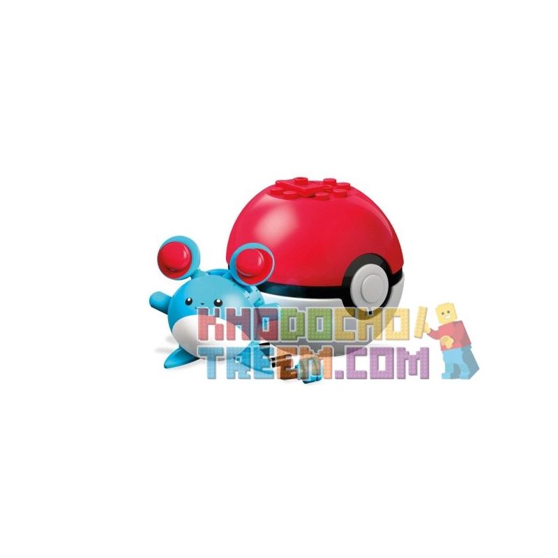 MEGA BLOKS FVK53 non Lego MA LI. bộ đồ chơi xếp lắp ráp ghép mô hình Pokémon MARILL Pokemon 31 khối