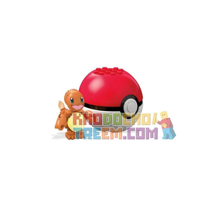 MEGA BLOKS FVK51 non Lego RỒNG LỬA NHỎ bộ đồ chơi xếp lắp ráp ghép mô hình Pokémon CHARMANDER Pokemon 21 khối
