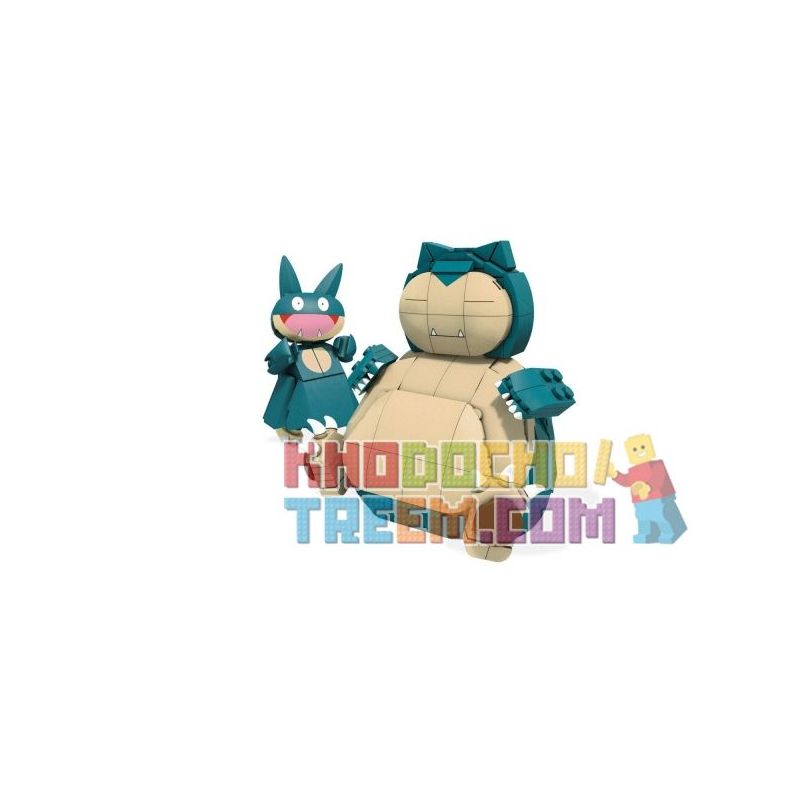 MEGA BLOKS FPM11 non Lego KIRBY VÀ LITTLE KIRBY bộ đồ chơi xếp lắp ráp ghép mô hình Pokémon SNORLAX & MUNCHLAX Pokemon 272 khối