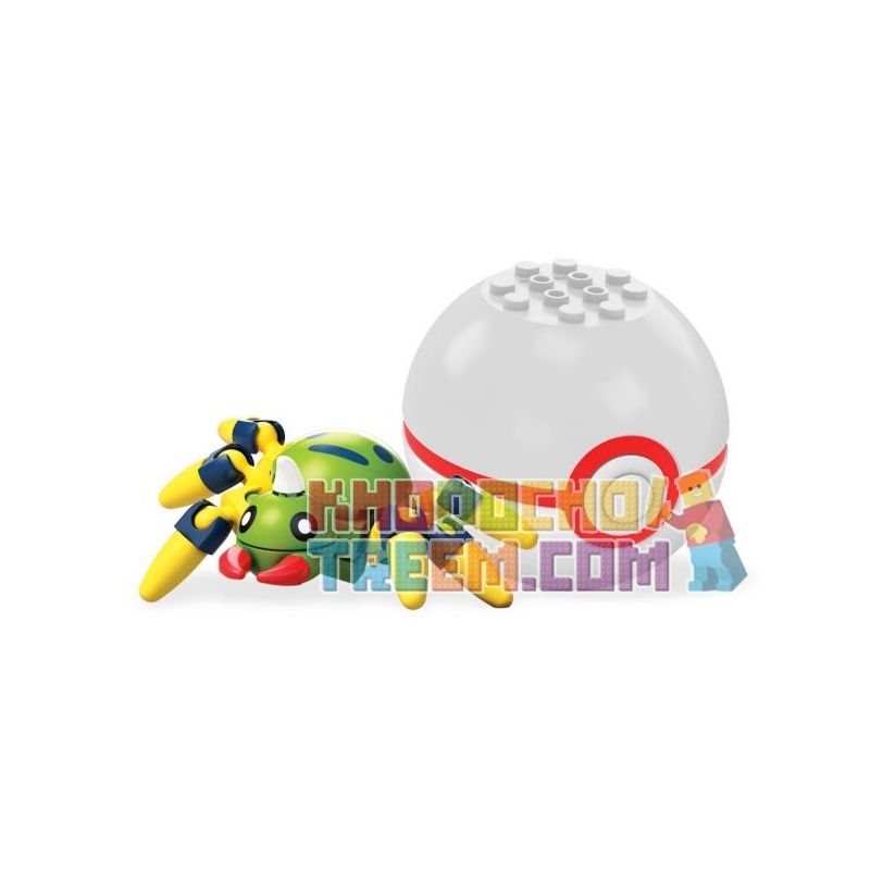 MEGA BLOKS FPM04 non Lego NHỆN TƠ TRÒN bộ đồ chơi xếp lắp ráp ghép mô hình Pokémon SPINARAK Pokemon 34 khối