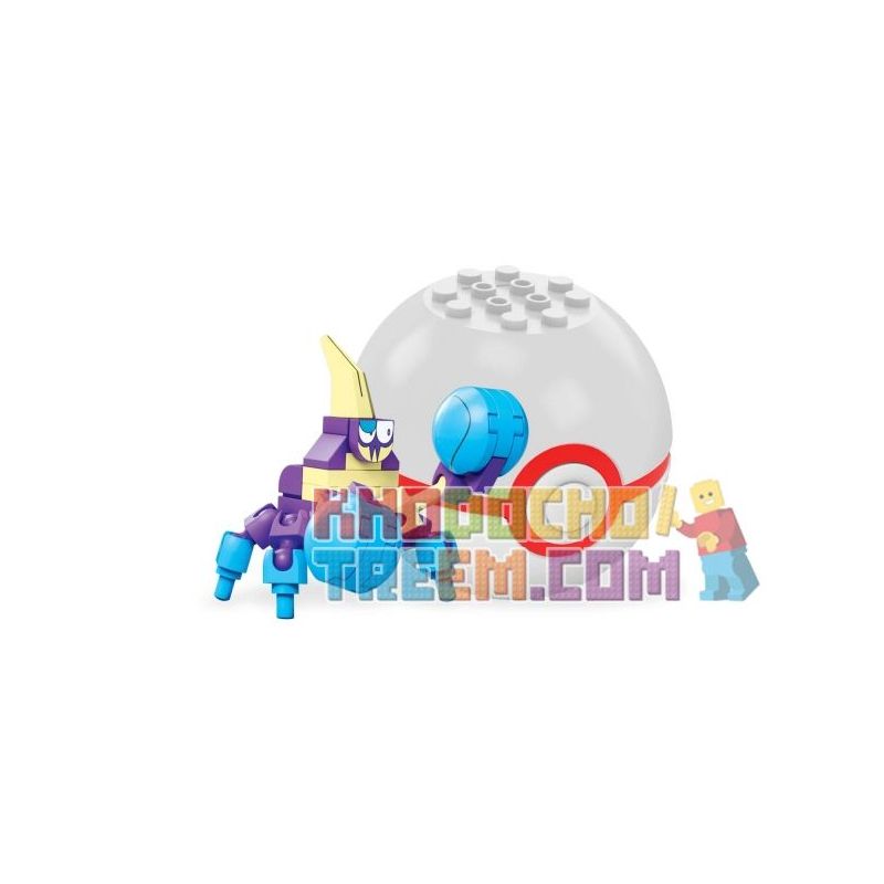MEGA BLOKS FPM03 non Lego CUA THẮNG CỐ bộ đồ chơi xếp lắp ráp ghép mô hình Pokémon CRABRAWLER Pokemon 33 khối