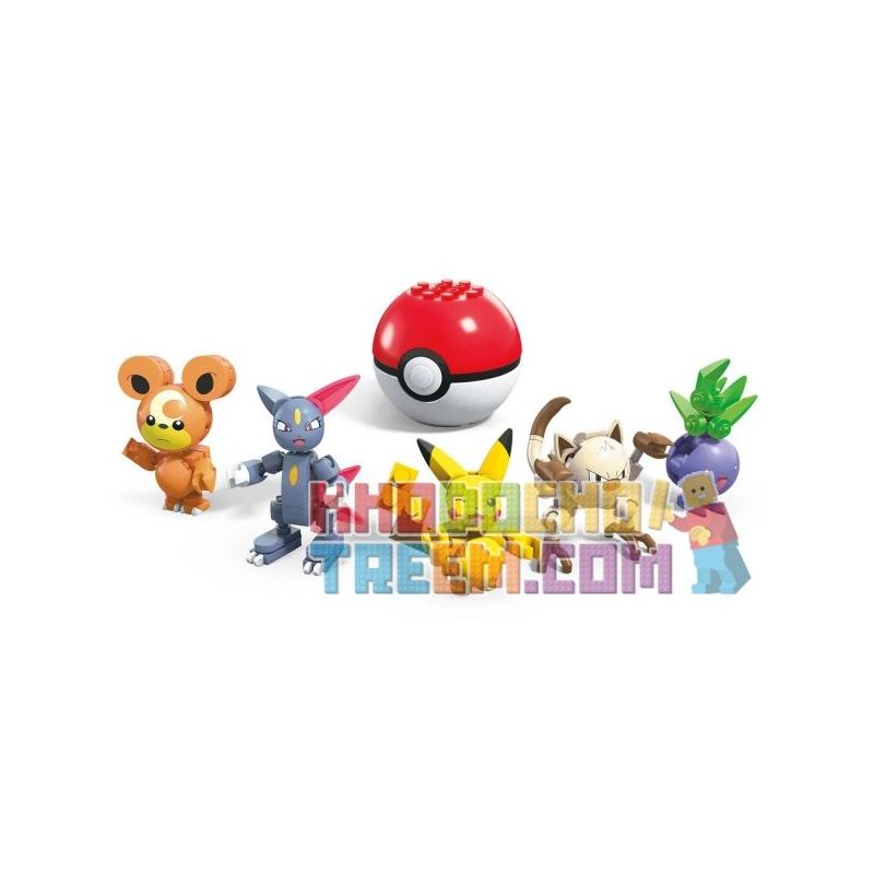 MEGA BLOKS FPM10 non Lego NHIỀU BAO BÌ bộ đồ chơi xếp lắp ráp ghép mô hình Pokémon POKÉMON MULTI PACK Pokemon 129 khối
