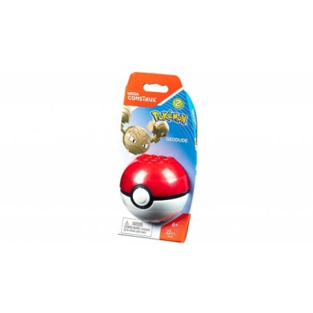 MEGA BLOKS FNL86 non  ĐÁ NẮM TAY NHỎ bộ đồ chơi xếp lắp ráp ghép mô hình Pokémon GEODUDE Pokemon 21 khối