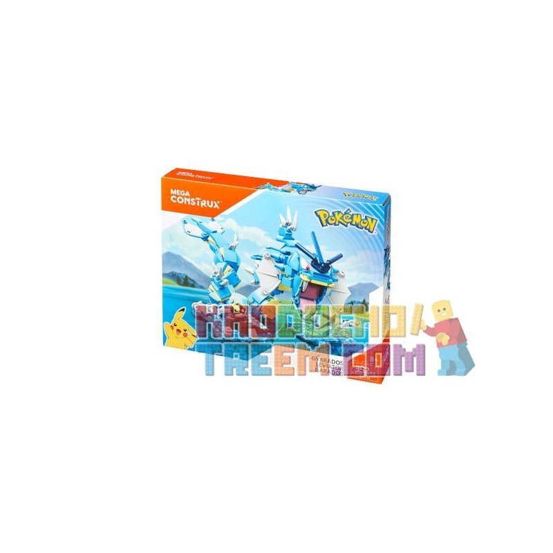 MEGA BLOKS DYF14 non Lego KHỦNG LONG BẠO CHÚA bộ đồ chơi xếp lắp ráp ghép mô hình Pokémon GYARADOS Pokemon 352 khối