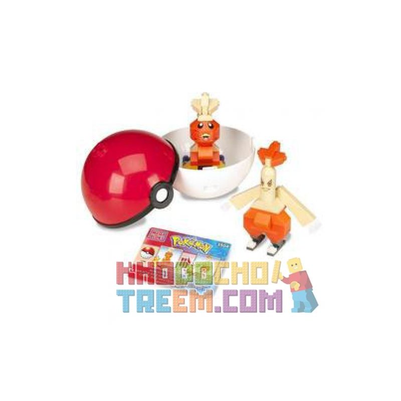 MEGA BLOKS 3504 non Lego GÀ TÂY bộ đồ chơi xếp lắp ráp ghép mô hình Pokémon TORCHIC Pokemon 90 khối