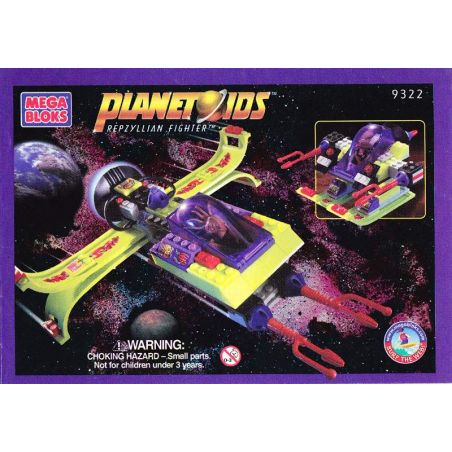 MEGA BLOKS 9322 non  ĐẤU NGƯ REPZYLLIAN bộ đồ chơi xếp lắp ráp ghép mô hình REPZYLLIAN FIGHTER 120 khối