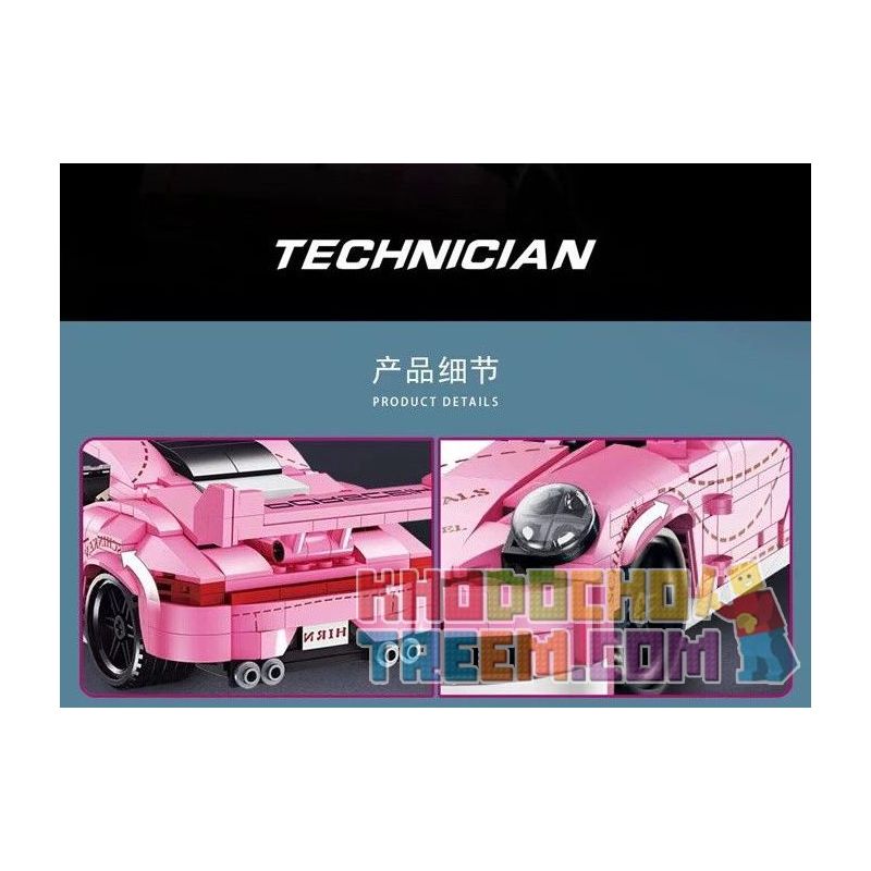 LUCKY STAR 50023 non  PORSCHE 911. bộ đồ chơi xếp lắp ráp ghép mô hình Speed Champions Racing Cars Đua Xe Công Thức 551 khối