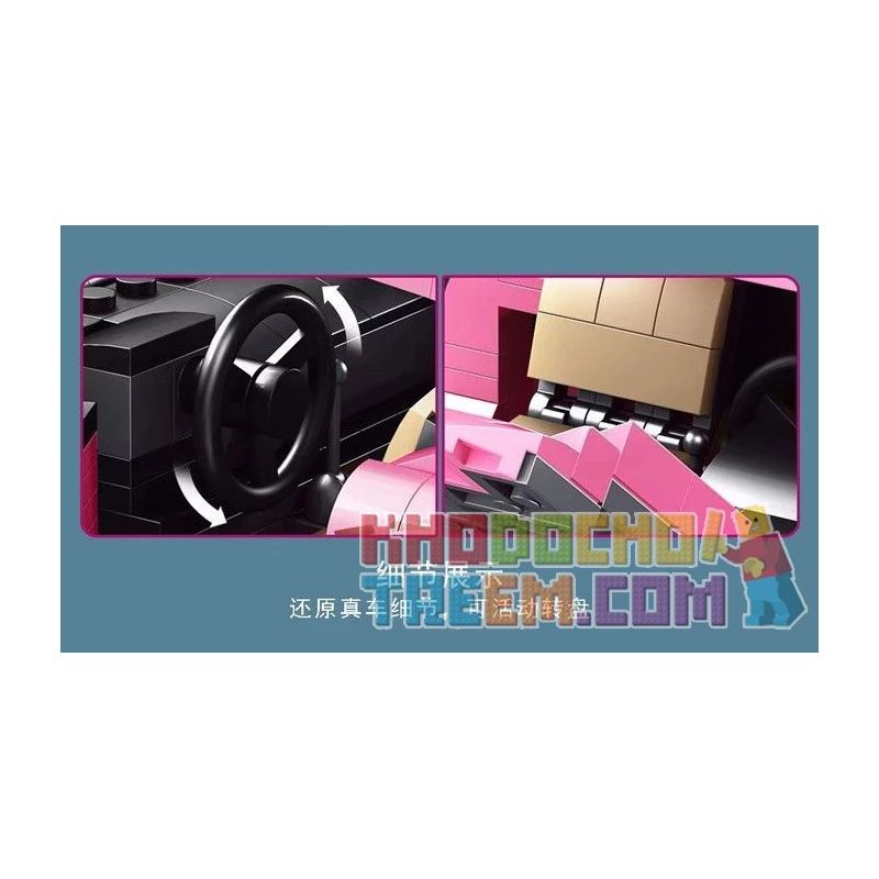 LUCKY STAR 50023 non  PORSCHE 911. bộ đồ chơi xếp lắp ráp ghép mô hình Speed Champions Racing Cars Đua Xe Công Thức 551 khối