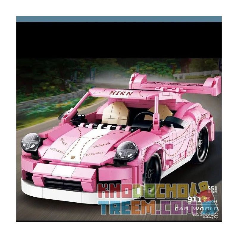 LUCKY STAR 50023 non  PORSCHE 911. bộ đồ chơi xếp lắp ráp ghép mô hình Speed Champions Racing Cars Đua Xe Công Thức 551 khối