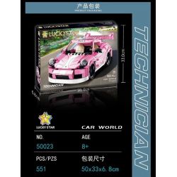 LUCKY STAR 50023 non  PORSCHE 911. bộ đồ chơi xếp lắp ráp ghép mô hình Speed Champions Racing Cars Đua Xe Công Thức 551 khối