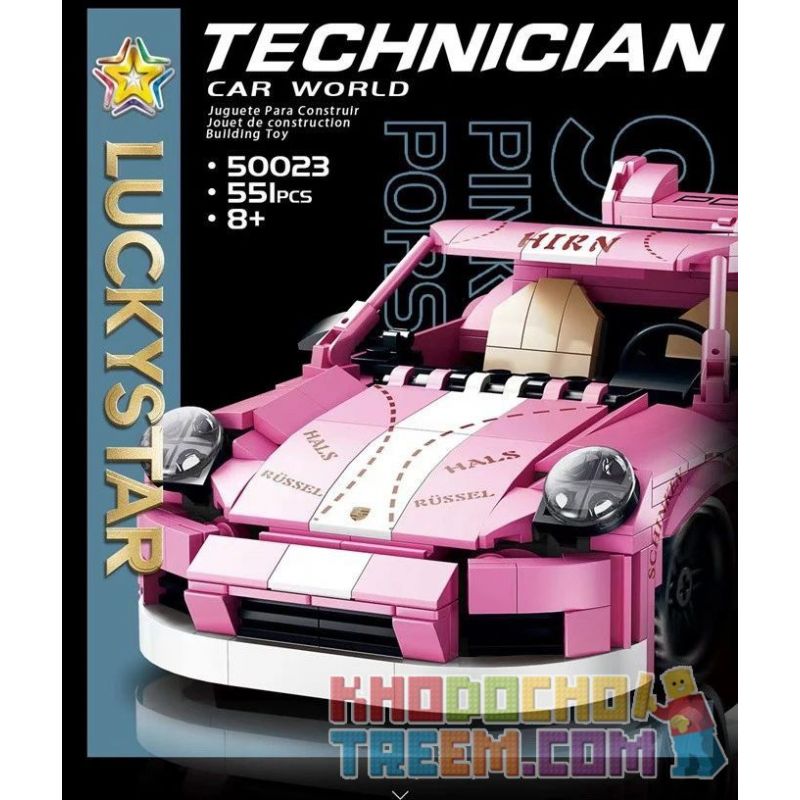 LUCKY STAR 50023 non  PORSCHE 911. bộ đồ chơi xếp lắp ráp ghép mô hình Speed Champions Racing Cars Đua Xe Công Thức 551 khối