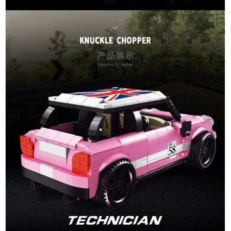 LUCKY STAR 50022 non  BMW MINI COOPER. bộ đồ chơi xếp lắp ráp ghép mô hình Speed Champions Racing Cars Đua Xe Công Thức 503 khối