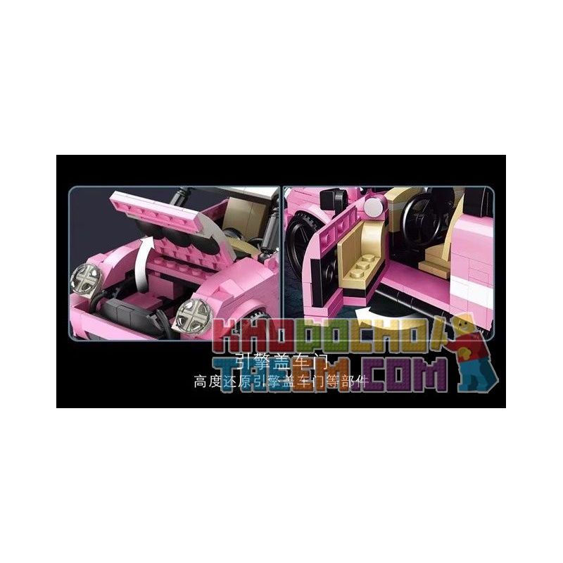 LUCKY STAR 50022 non  BMW MINI COOPER. bộ đồ chơi xếp lắp ráp ghép mô hình Speed Champions Racing Cars Đua Xe Công Thức 503 khối