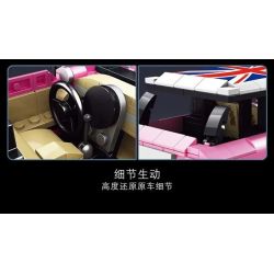 LUCKY STAR 50022 non  BMW MINI COOPER. bộ đồ chơi xếp lắp ráp ghép mô hình Speed Champions Racing Cars Đua Xe Công Thức 503 khối