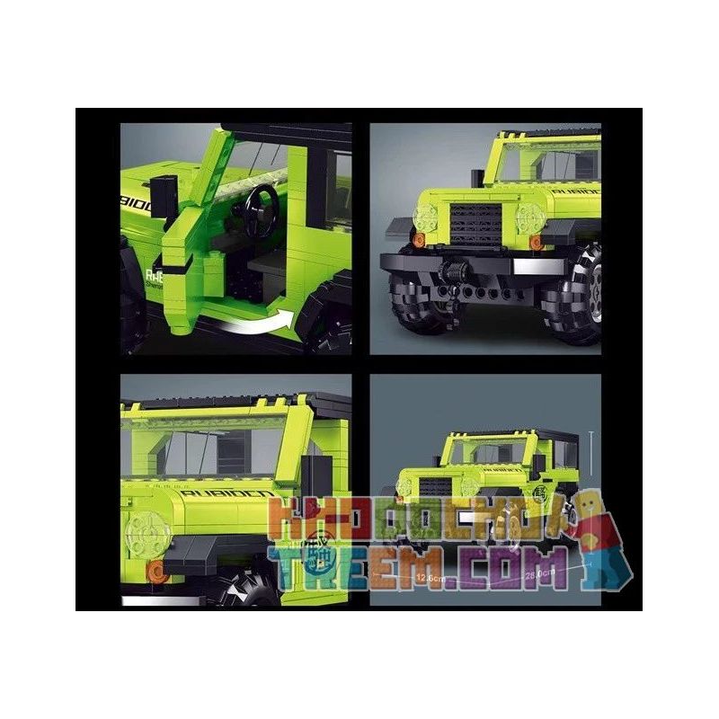 LUCKY STAR 50020 non  XE JEEP WRANGLER ROBIN HOOD bộ đồ chơi xếp lắp ráp ghép mô hình Speed Champions Racing Cars CAR WORLD JEEP WRANGLER RUBICON Đua Xe Công Thức 612 khối