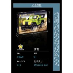LUCKY STAR 50020 non  XE JEEP WRANGLER ROBIN HOOD bộ đồ chơi xếp lắp ráp ghép mô hình Speed Champions Racing Cars CAR WORLD JEEP WRANGLER RUBICON Đua Xe Công Thức 612 khối