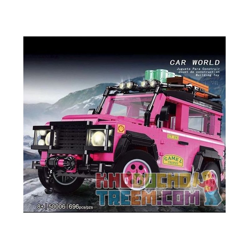 LUCKY STAR 50006 non  LUJI GUARD. bộ đồ chơi xếp lắp ráp ghép mô hình Speed Champions Racing Cars CAR WORLD LANDROVER DEFENDER Đua Xe Công Thức 696 khối