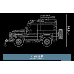 LUCKY STAR 50006 non  LUJI GUARD. bộ đồ chơi xếp lắp ráp ghép mô hình Speed Champions Racing Cars CAR WORLD LANDROVER DEFENDER Đua Xe Công Thức 696 khối