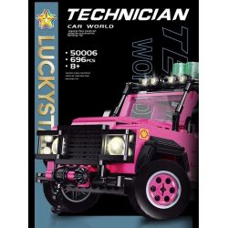 LUCKY STAR 50006 non  LUJI GUARD. bộ đồ chơi xếp lắp ráp ghép mô hình Speed Champions Racing Cars CAR WORLD LANDROVER DEFENDER Đua Xe Công Thức 696 khối