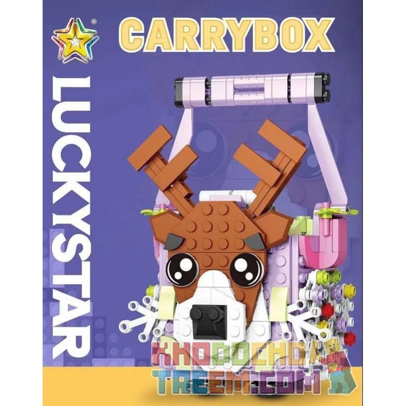 LUCKY STAR 70007-1 70007-2 70007-3 70007-4 SUPER 18K K117 non  CARRYBOX 4 MẪU bộ đồ chơi xếp lắp ráp ghép mô hình Creator Sáng Tạo 1192 khối