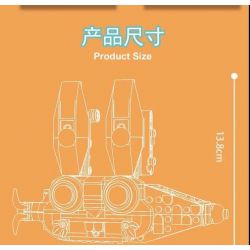 LUCKY STAR 70007-1 70007-2 70007-3 70007-4 SUPER 18K K117 non  CARRYBOX 4 MẪU bộ đồ chơi xếp lắp ráp ghép mô hình Creator Sáng Tạo 1192 khối