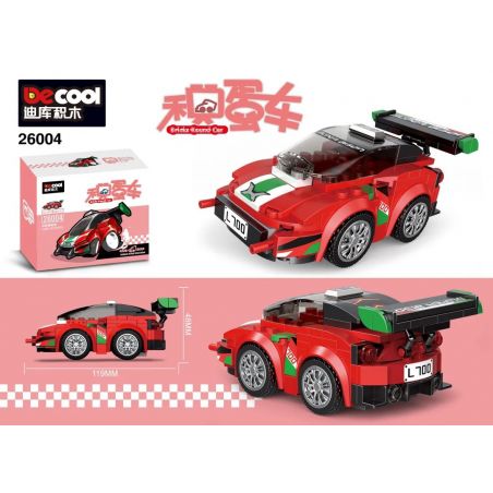 DECOOL BRICKCOOL 26004 REBRICKABLE MOC-36620 36620 MOC36620 non  KẺ HỦY DIỆT PHÁO HOA FERRARI 488 GT3 bộ đồ chơi xếp lắp ráp ghép mô hình Mini Racing Pacemaker 75886 FERRARI 488 GT3 SCUDERIA CORSA CHIBI ALTERNATE Đua Xe Mini 142 khối