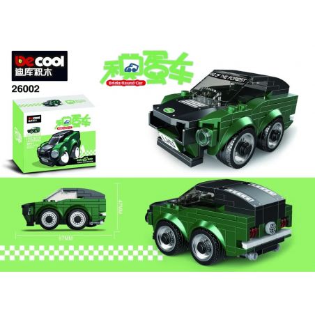 DECOOL 26002 REBRICKABLE MOC-36621 36621 MOC36621 non  FORD MUSTANG TRĂN XANH SAMURAI bộ đồ chơi xếp lắp ráp ghép mô hình Mini Racing Pacemaker 75884 1968 FORD MUSTANG FASTBACK CHIBI ALTERNATE Đua Xe Mini 126 khối