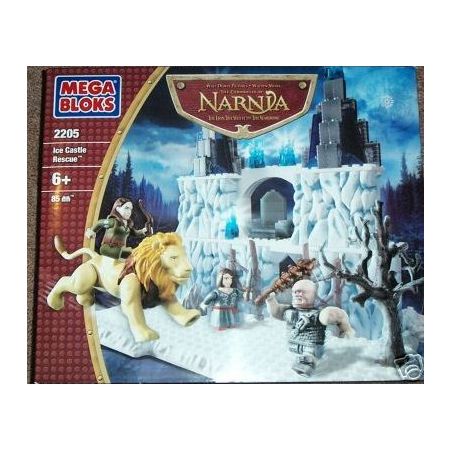 MEGA BLOKS 2205 non  GIẢI CỨU LÂU ĐÀI BĂNG bộ đồ chơi xếp lắp ráp ghép mô hình The Chronicles Of Narnia ICE CASTLE RESCUE Biên Niên Sử Narnia 85 khối