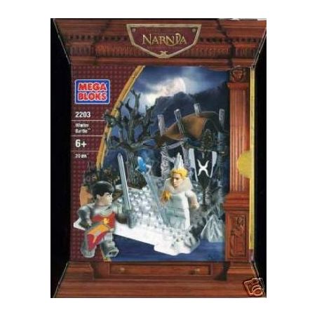 MEGA BLOKS 2203 non  CHIẾN TRANH MÙA ĐÔNG bộ đồ chơi xếp lắp ráp ghép mô hình The Chronicles Of Narnia WINTER BATTLE Biên Niên Sử Narnia 20 khối